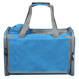 Pawz 3 in 1 Pet Soft Crate Dog Cat Carrier M Size Blue-1937319816692109313
