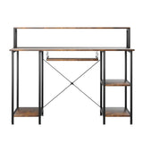 Levede Office Gaming Computer Desk Brown-1937319786035941377
