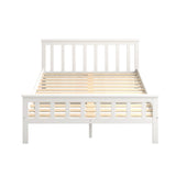 Levede Wooden Bed Frame Double Size White-1910113205905133569
