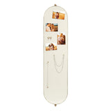 Yezi 360? Swivel Wall Mirrors 140cm x35cm Oval Shape Gold Frame-1910113318367006721