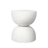 Levede Side Table Terrazzo Coffee Tables Beige-1910113292588814337