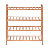 Levede 2x 4 Tier Bamboo Shoe Rack Shoes-1910113026560888833
