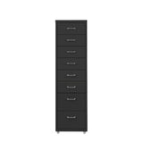 Levede 8 Drawer Office Cabinet Drawers Black-1917016720166490113