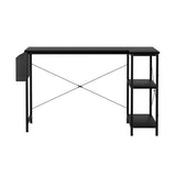 Levede L Shaped Computer Desk Corner Desk Black-1937319785369047041