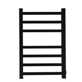 Heated Towel Rail Warmer Rack Wall Mounted Black-1910113122912440321