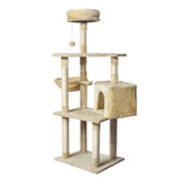 PaWz Cat Tree Toy Scratching Post Scratcher Beige-1910113147763691521