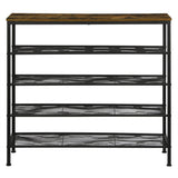 Levede 5-Tier Shoe Rack Storage Cabinet 100cm Wide-1917016720015495169