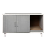 PaWz Enclosed Cat Litter Cabinet Box Grey-1910112468982697985