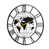 Yezi 75cm Large Wall Clock Roman Numeral Home Black-1937319811000438785