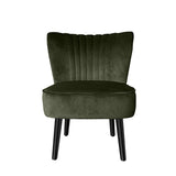 Levede Accent Chair Foot Stool Set Ottoman Green-1919892908174086145