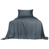 Dreamz 3pcs Sinigle Size 100% Bamboo Bed Sheet Set in Charcoal Colour Single-1910113202633576449