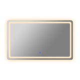 EMITTO LED Wall Mirror Anti-fog Bathroom 100x70cm 70x100-1910112985871945729