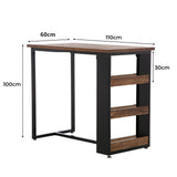 Levede High Bar Table Industrial Rustic-1919892921084153858