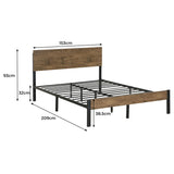 Levede Metal Bed Frame Queen Mattress-1919892911491780610