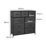 Levede 9 Chest of Drawers Storage Cabinet-1917016729326850050