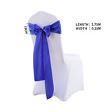 Multicoloured Chair Sashes Fabric Covers Navy-1910113035809329154