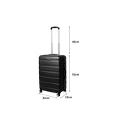 Slimbridge 20" Carry On Luggage Case Black 20 inch-1910112835363540994