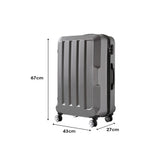 Slimbridge 24" Travel Luggage Lightweight Dark Grey 24 inch-1910112827549552642