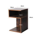 Levede 2x Bedside Tables Wood Side End Oak-1910112901839065090