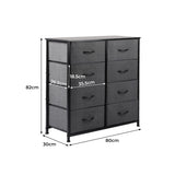 Levede Storage Cabinet Tower Chest Dark Grey-1917016725627473922