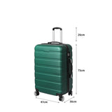 Slimbridge 28" Luggage Case Suitcase Green 28 inch-1910112838312136706