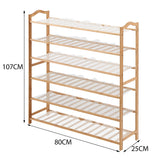 Levede Bamboo Shoe Rack Storage Wooden 80cm-1910113027890483202