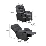 Levede Recliner Chair Electric Lift Grey-1910112921179000834