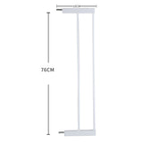 Levede Baby Safety Gate Adjustable Pet White 10cm Extension-1933315479116582914