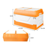 Car Boot Organiser 2 Layer Foldable Orange-1910113258333933570