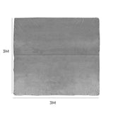 DreamZ 3x3M Large Oversized Blanket Grey Plain-1919892915346345986