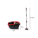 Cleanflo Spin Mop Bucket Set 360? Degree Black-1910113075697160194
