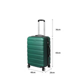 Slimbridge 24" Luggage Case Suitcase Green 24 inch-1910112837058039810