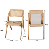 Levede 2X Dining Chairs Foldable Accent Clear-1910113291531849730