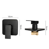 Dutxa Bathroom Shower Mixer Tap Brass Black-1910113130734817282
