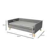 PaWz Pet Sofa Bed Dog Warm Soft Lounge Grey-1910112468617793538