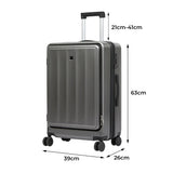 Slimbridge 24"Luggage Trolley Travel Suitcase-1937319798052622338