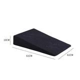 Cool Gel Memory Foam Bed Wedge Pillow With Cover Black 10-1910113040687304706