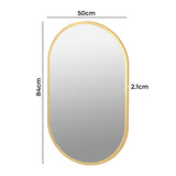 Yezi Wall Mirror Bathroom Decor Vanity Gold-1910112987109265410