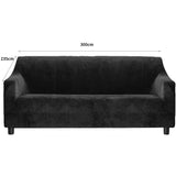 Marlow Sofa Covers 4 Seater High Stretch Black-1927582208357437442