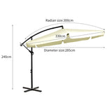 Mountview 3M Outdoor Umbrella Beach Beige Without Base-1910112909254594562
