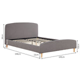 Levede Double Bed Frame Wooden Platform-1919892911114293250
