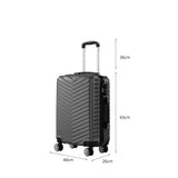 Slimbridge 24" Luggage Suitcase Travel Grey 24 inch-1910112829705424898