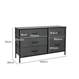 Levede Storage Cabinet Tower Chest Dark Grey-1917016728550903810