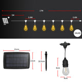 Emitto Solar LED Festoon String Lights-1910112863943528450