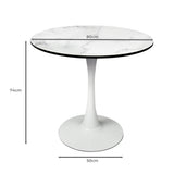 Levede Dining Table Kitchen 4 Person White-1910113298565697538