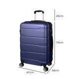Slimbridge 28" Inch Expandable Luggage Navy 28 inch-1910112842179284994