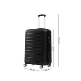 28" Travel Luggage Carry On Expandable Black-1919892860178665474