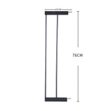 Levede Baby Safety Gate Adjustable Pet Black 10cm Extension-1910113186946879490
