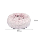 PaWz Pet Bed Cat Dog Donut Nest Calming XXL Pink XX-Large-1910112961536593922