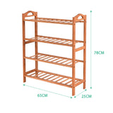 Levede Bamboo Shoe Rack Storage Wooden-1910113025826885634